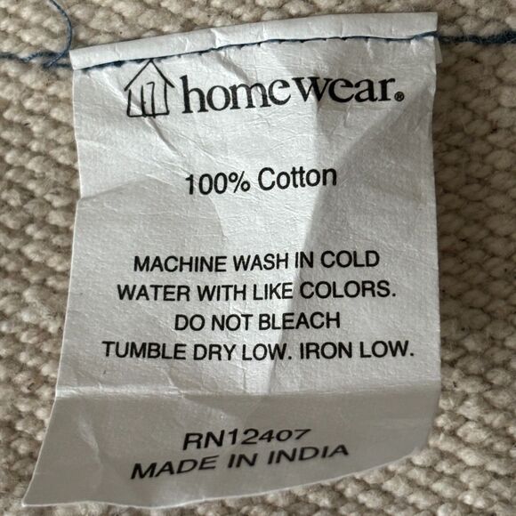 KIRKLAND'S Pines BY Home Wear Set Of 4 Piana w/Frayed Edge 13"x19" Placemats - Picture 2 of 3